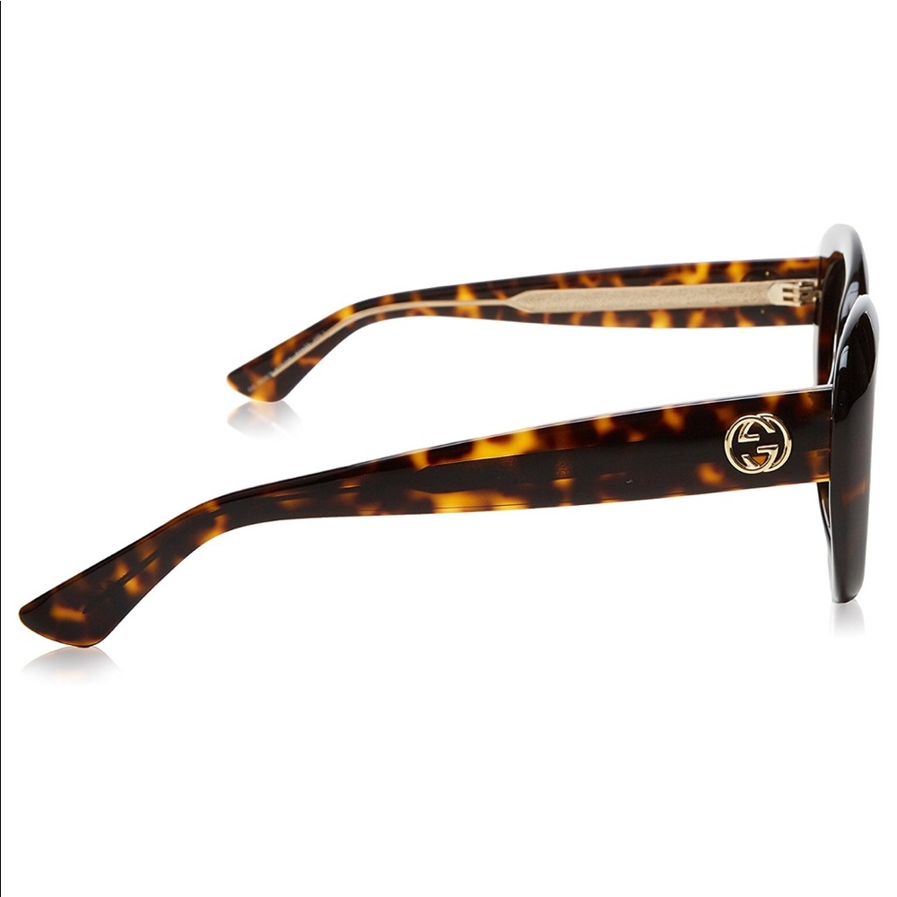 NWT Gucci Cat Eye Gold Tortoise Shell Sunglasses - Picture 2 of 8